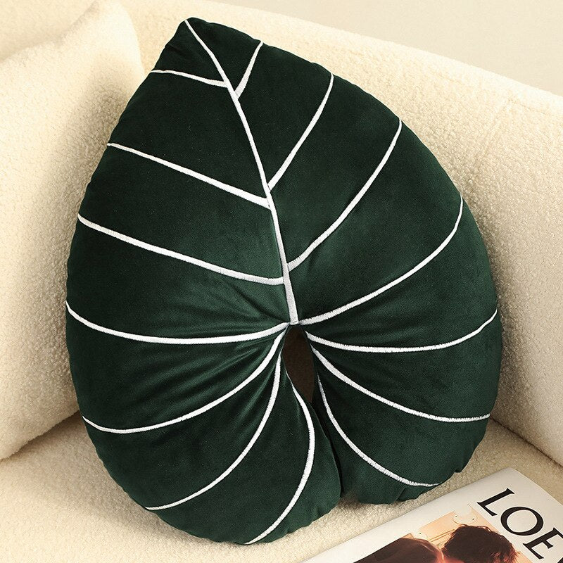 Green Leaf Pillow Plush Toys - 4 Styles