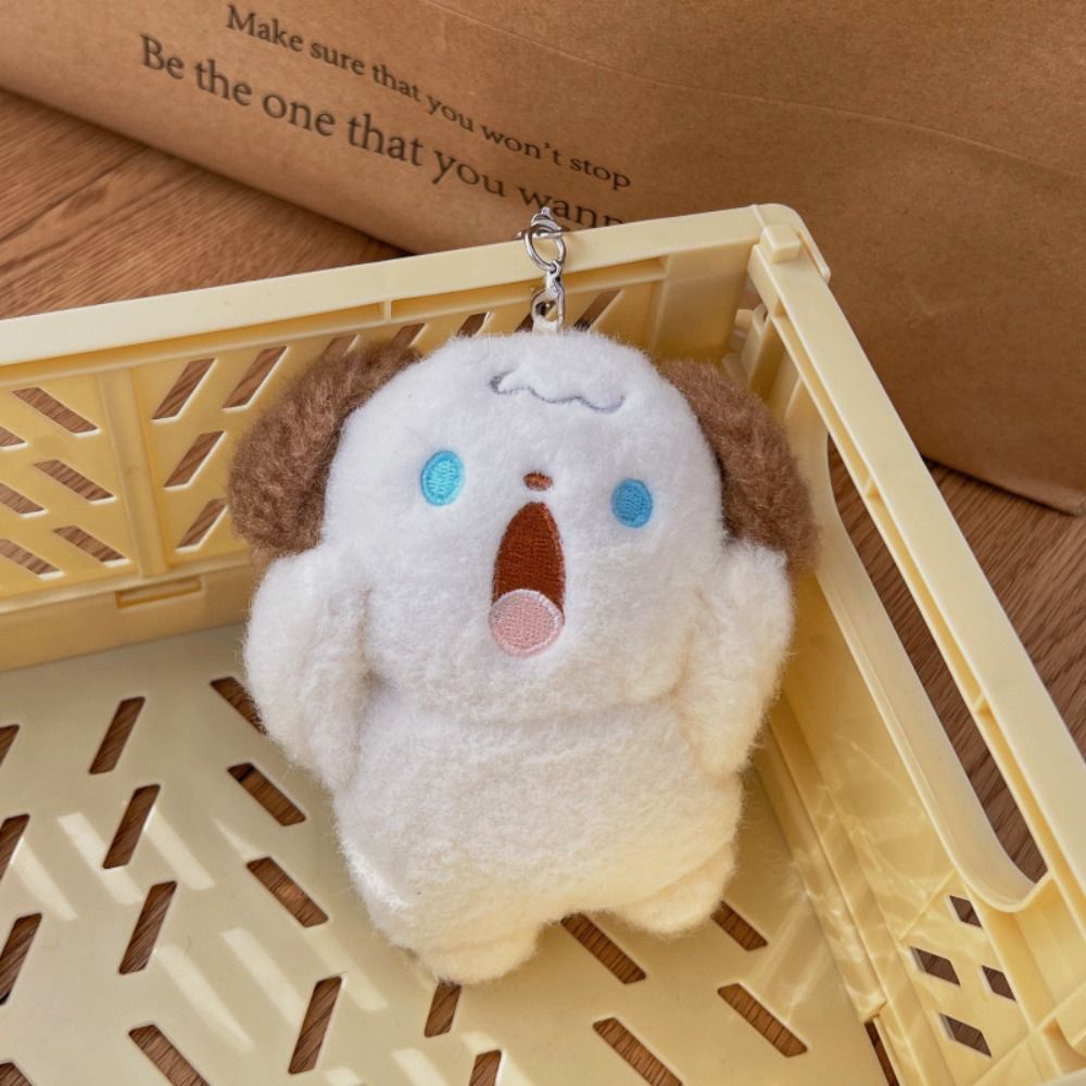 Animal (Rabbit/Bear/Cat/Dog) With Surprised Face Plush Keychains