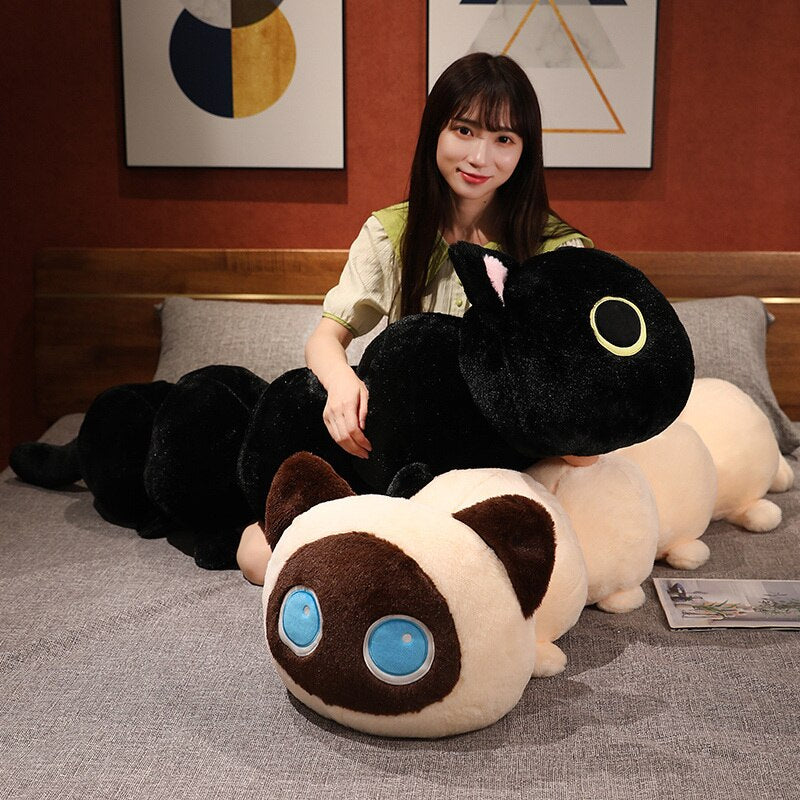 Funny Caterpillar Cat Hybrid Plush Toys 50/80/130cm