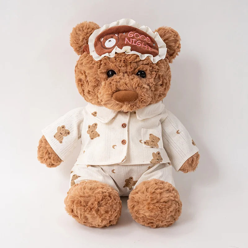 Cute Teddy Bear With Birthday/Pajama/Bubble Tea/Lemonlade Plush Toys
