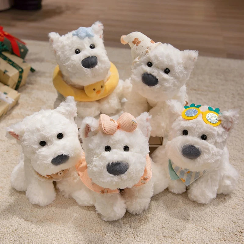 Dog (West Highland White Terrier) Plush Toys 23cm - 5 Styles
