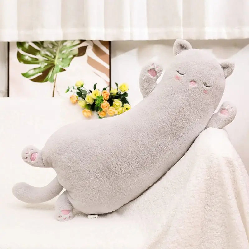 Cute Cat Pillow Plush Toys 65cm - Brown/White/Black/Grey