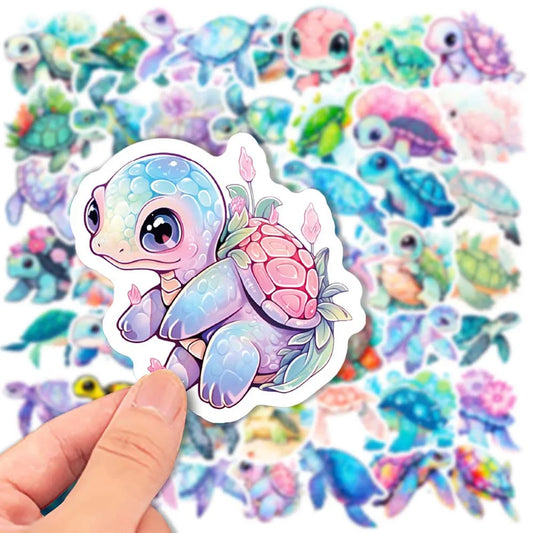 50 pcs Cute/Kawaii Turtle Stickers