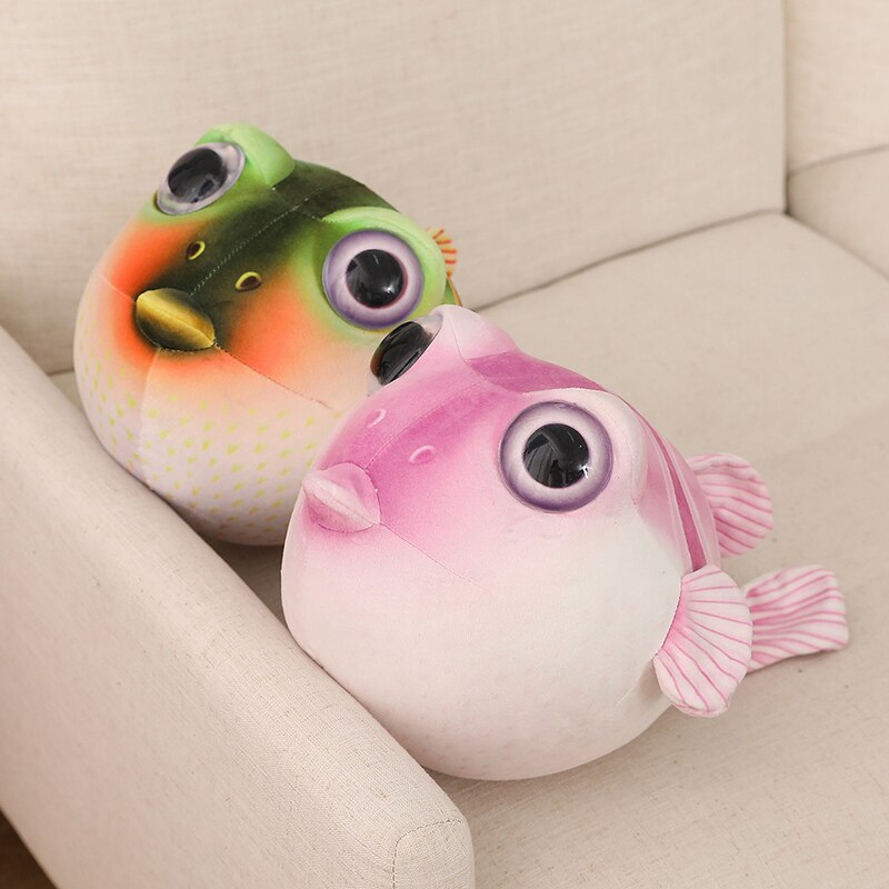 Puffer Fish Plush Toys 26/33/43CM - Pink/Green