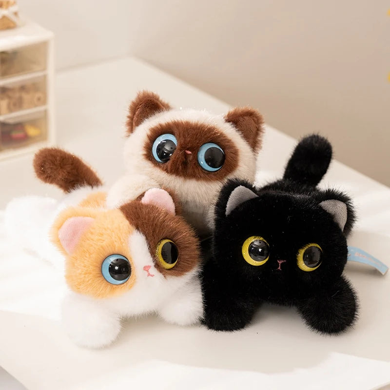 Cute Cat Plush Toys 20/40cm - Ragdoll/Siamese/Black/White/3-Colour