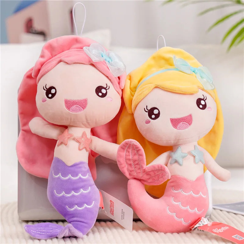 Cute Mermaid Plush Toys 20/28cm - Yellow/Pink/Purple/Orange