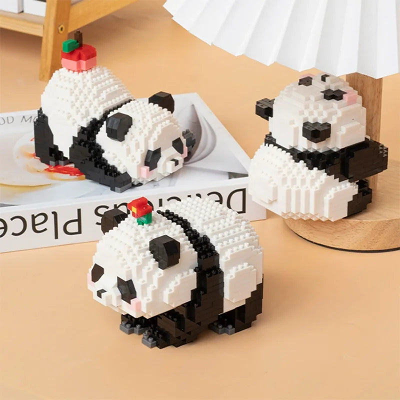 Cute Panda Mini Building Blocks - 12 Styles