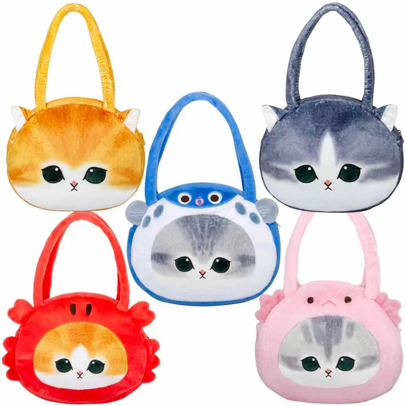 Mofusand Cat Plush Shoulder Bags - 5 styles