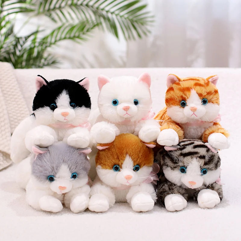 Cute Lying Cats Plush Toys 20/30/38/48cm - 6 Styles