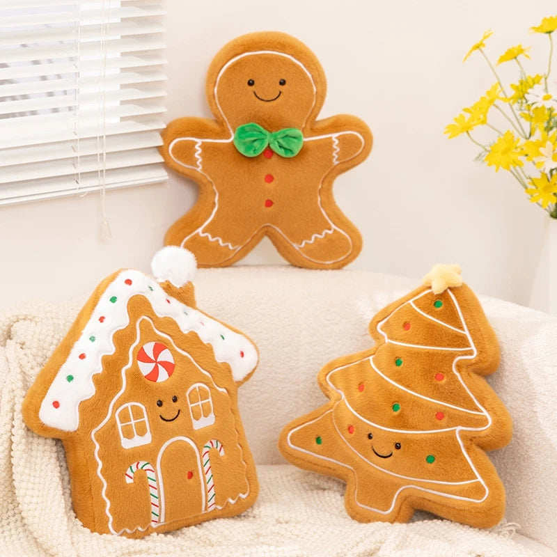 Christmas Gingerbread (Man/Tree/House/Woman/Bell/Star) Plush Toys