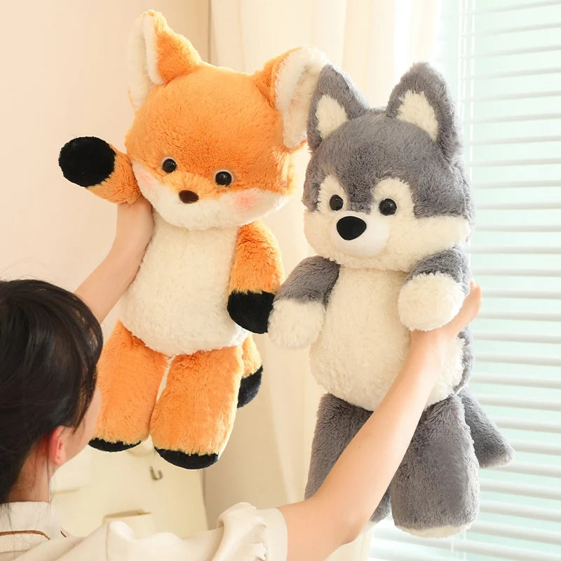 Cute Animal (Fox/Wolf) With/Without Clothes Plush Toys 50cm