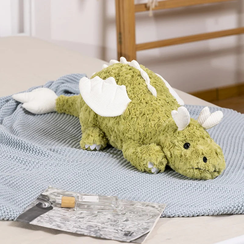 Lying Dragon Plush Toys 70/90/135cm - Green/White/Blue