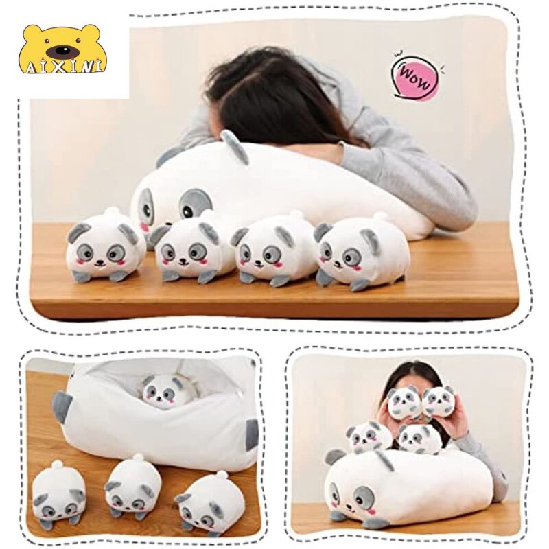 Panda Mother With 4 Babies/Only Panda Plush Toys - 5 Choices