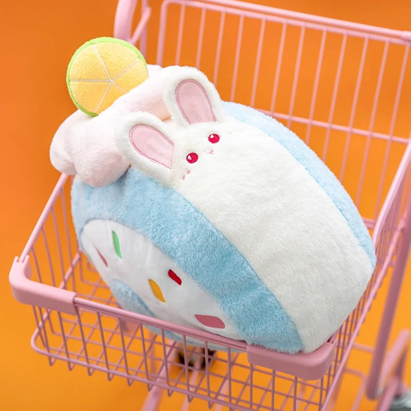 Funny Animal and Swiss Roll Cake Hybrid Plush Toys 40cm - 5 Styles