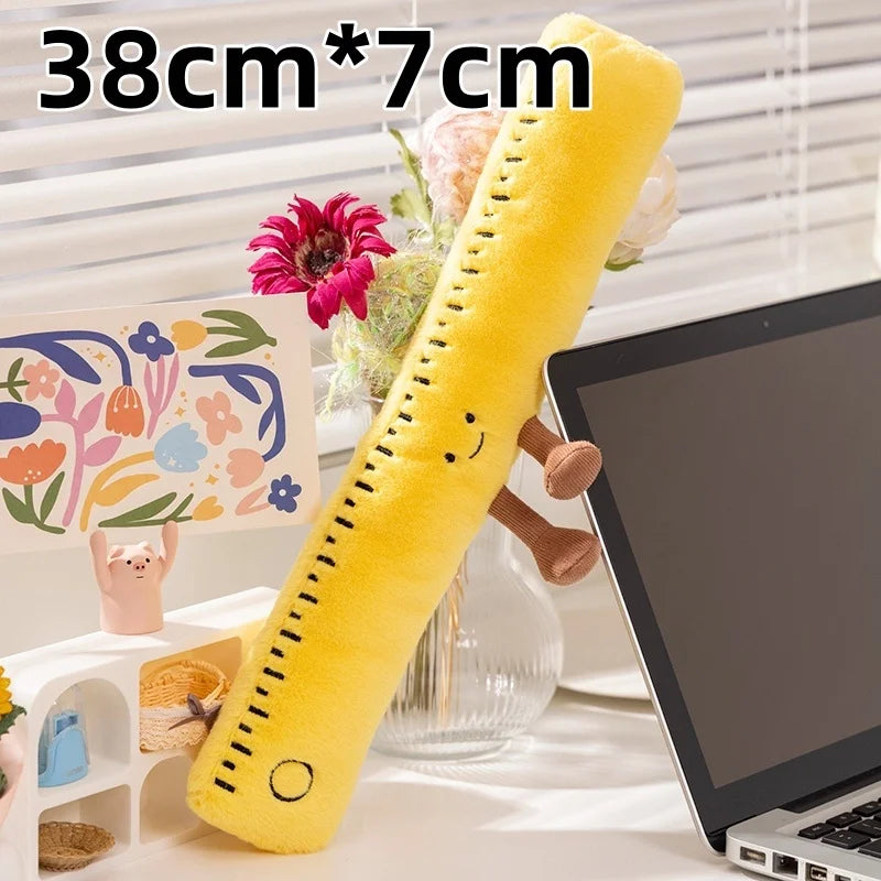 Cute Stationery (Book/Eraser/Pencil/Ruler/Sharpener) Plush Toys - 5 Styles
