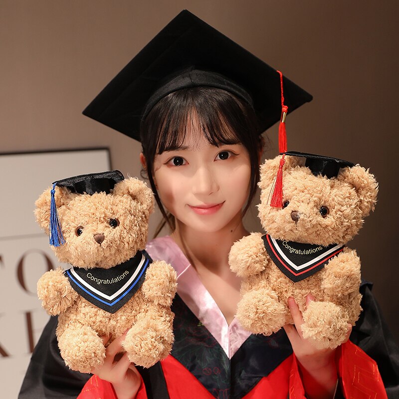 Cute Teddy Bear Graduation Plush Toys 23cm 8 styles