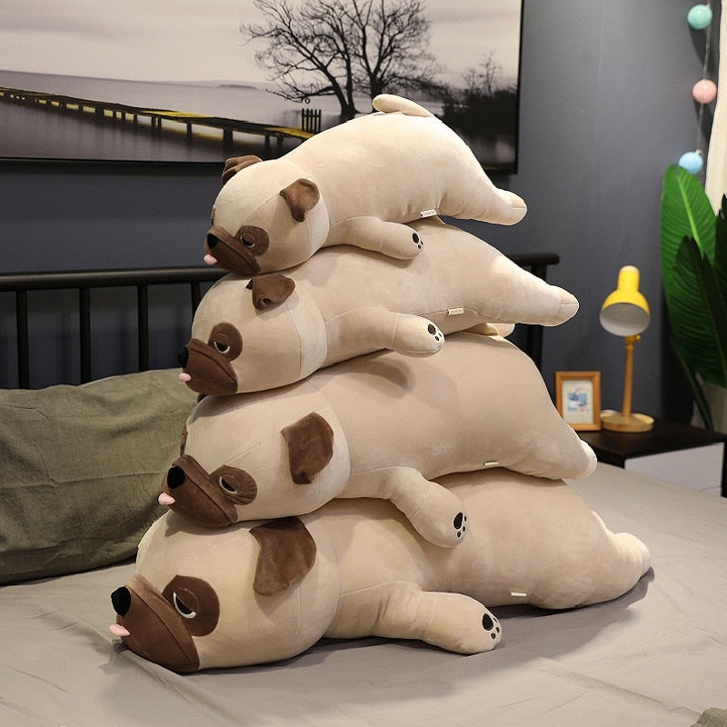 Lying Pug Dog Pillow Plush Toys 55/65/75/90cm