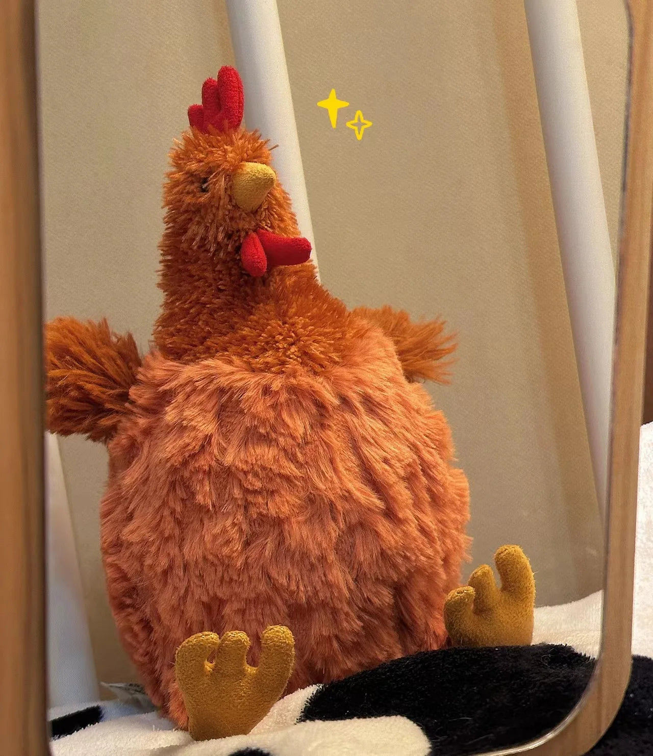 Fluffy Chicken Plush Toys 23cm - 2 Styles