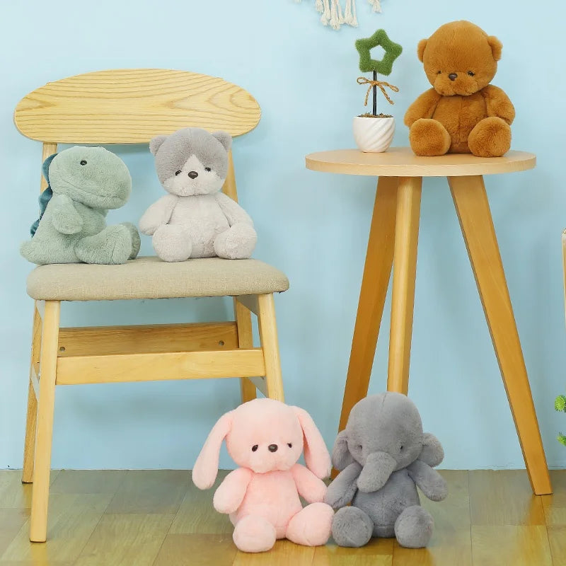 Cute Animal (Elephant/Dinosaur/Bear/Dog/Rabbit) Plush Toys 23cm