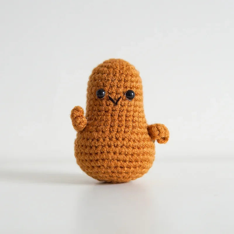 Handmade Knitted Vegetable (Potato/Tomoto) With/Without Positive Message - 11 Styles