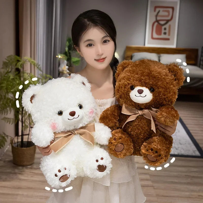 Cute Teddy Bear Plush Toys 30/40cm - Brown/White