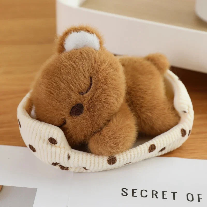 Cute Sleeping Animal(Dog/Cat/Fox/Bear/Rabbit/Pig) Plush Toys 12cm