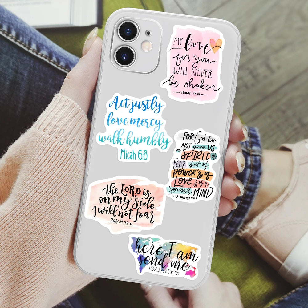 64pcs Stickers (Bible Verse/Religious/Christian) Texts
