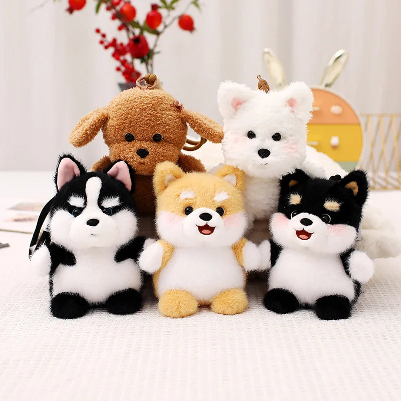 Cute Dog Plush Keychains 15cm - 10 Styles
