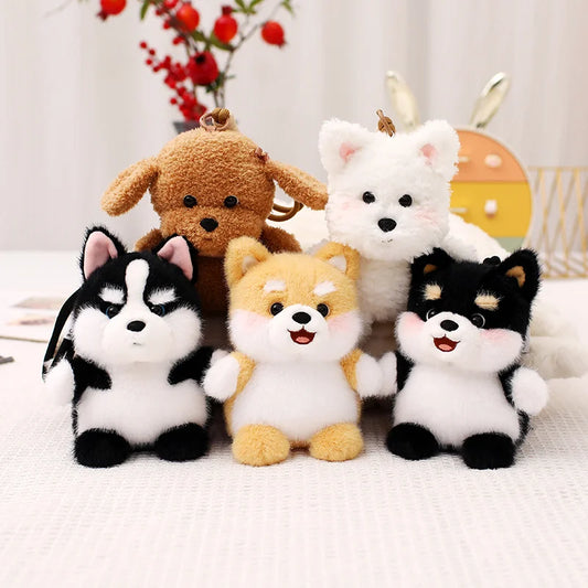 Cute Dog Plush Keychains 15cm - 10 Styles