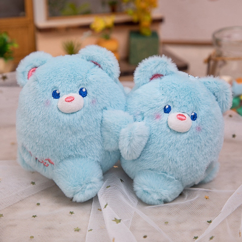 Magnetic Couple Animal(Rabbit/Bear/Panda/Dog/Pig) Plush Keychains 2Pcs - 12 Styles