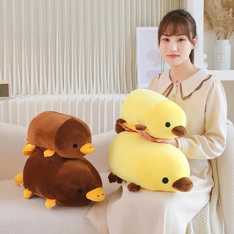 Cute Yellow/Brown Platypus Plush Pillow Toys 45/55cm