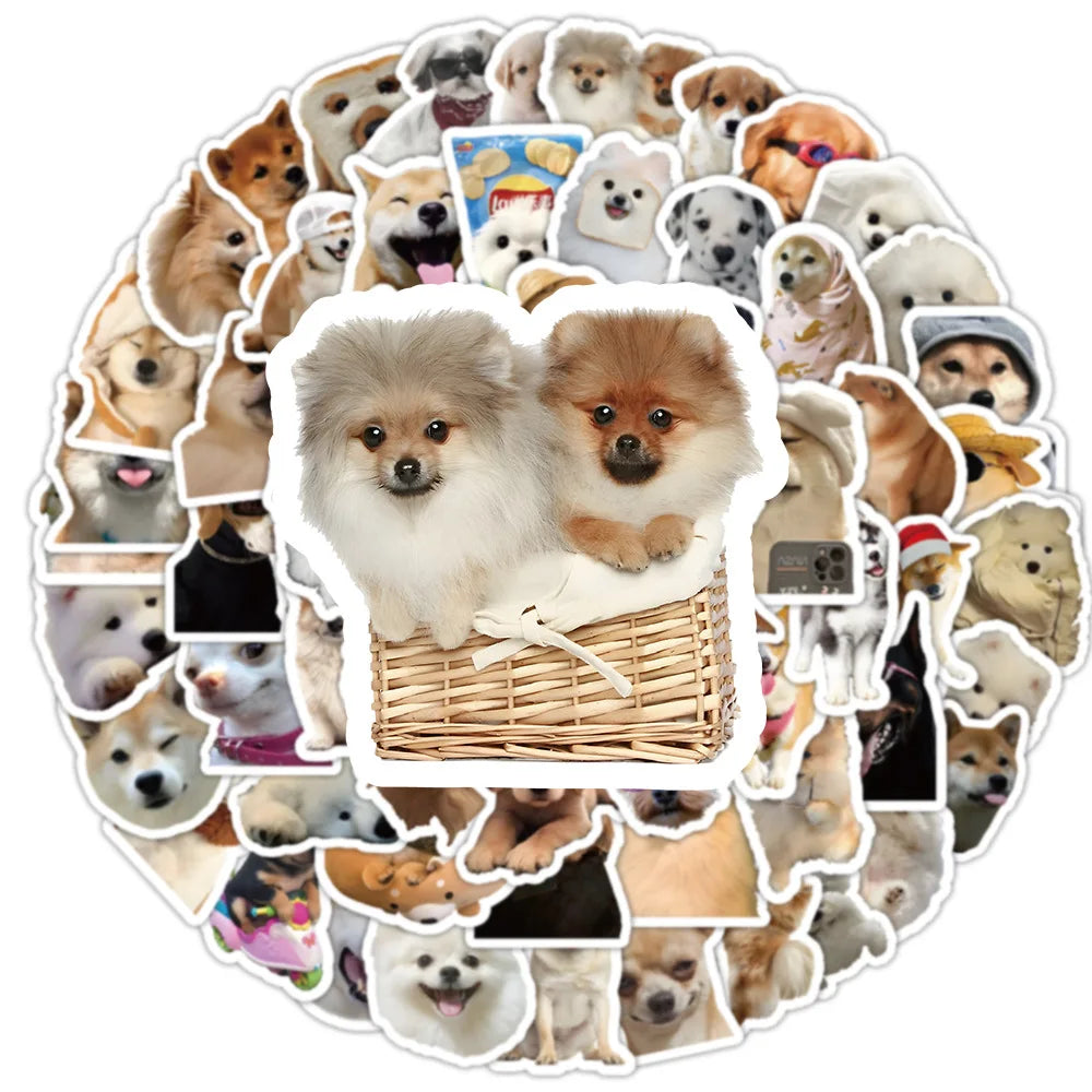 50/100 pcs Cute/Kawaii Dog Stickers