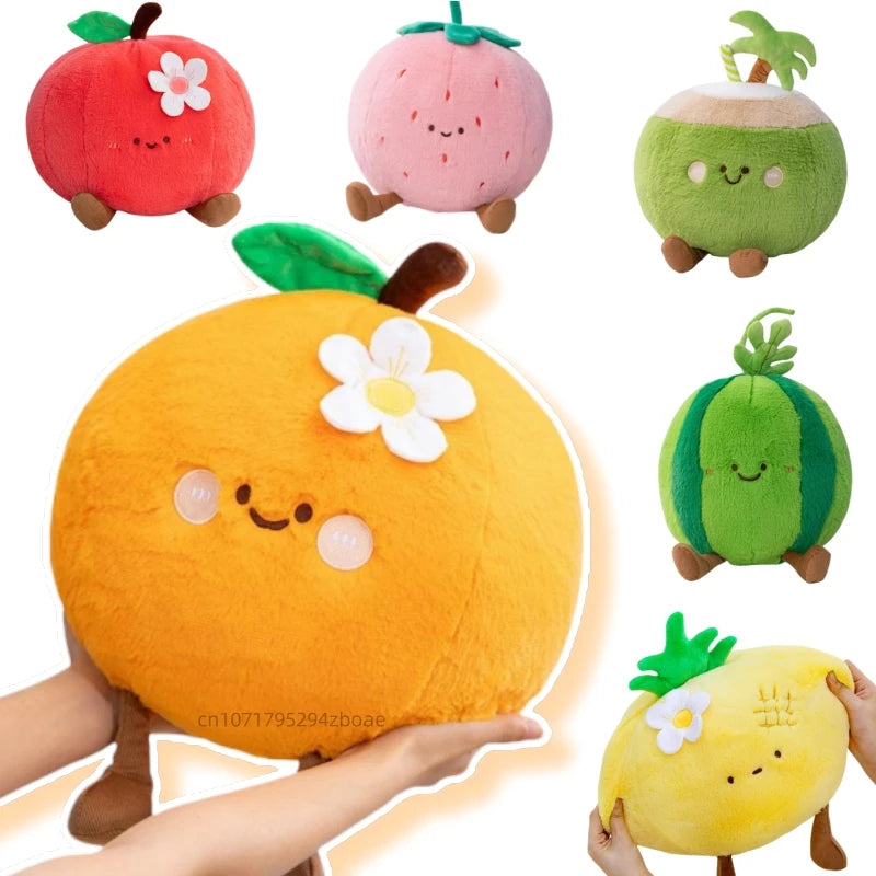 Cute Fruits (Orange/Apple/Pineapple/Strawberry/Watermelon/Coconut) Plush Toys 30cm