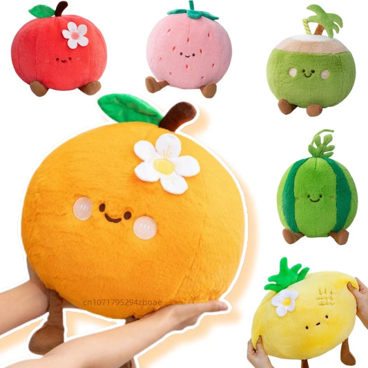 Cute Fruits (Orange/Apple/Pineapple/Strawberry/Watermelon/Coconut) Plush Toys 30cm