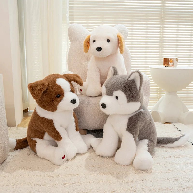 Cute Dog Plush Toys 30/40/55cm - Labrador/West Highlands/Golden Retriever/Husky/Border Collie