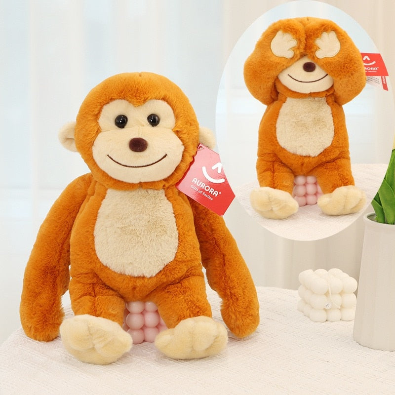 Peek-A-Boo Animal (Frog/Monkey/Bunny/Duck/Dog/Dragon/Panda) Plush Toys - 37cm