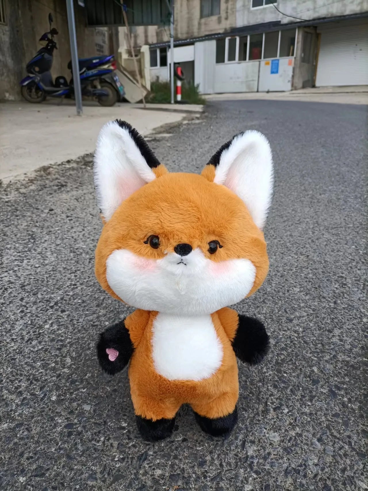 Cute Fox Plush Toys 35cm - (Orange With Black/Orange With White/Green/White)