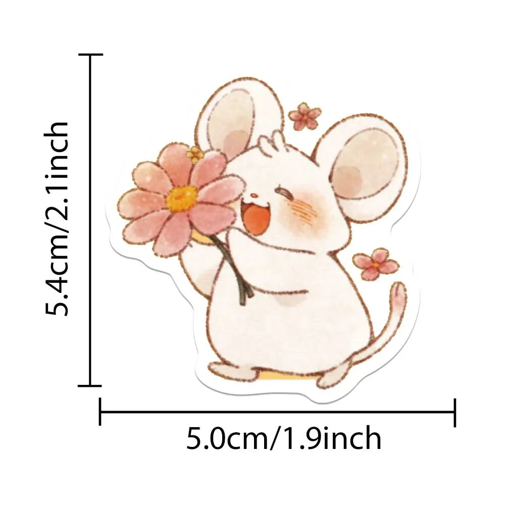 50 pcs Cute/Kawaii Mouse/Mice Stickers