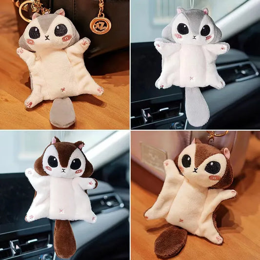 Cute/Kawaii Flying Squirrel Plush Keychain 10cm/20cm - Brown/Grey