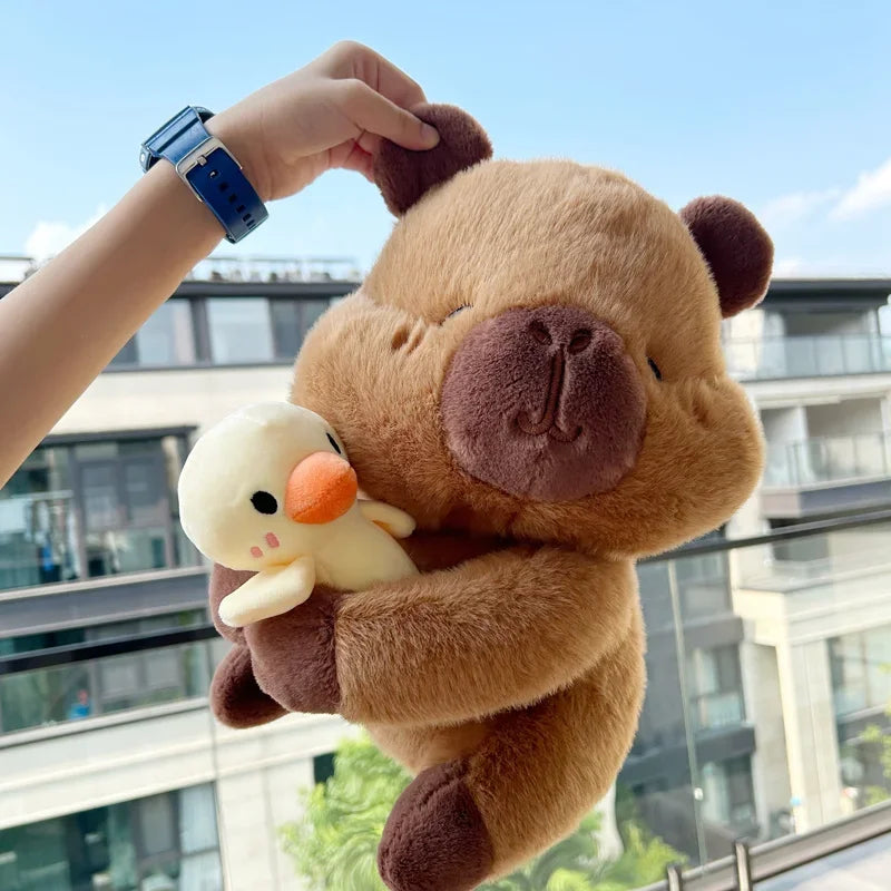 Cute Capybara With Duck Plush Toys 32cm