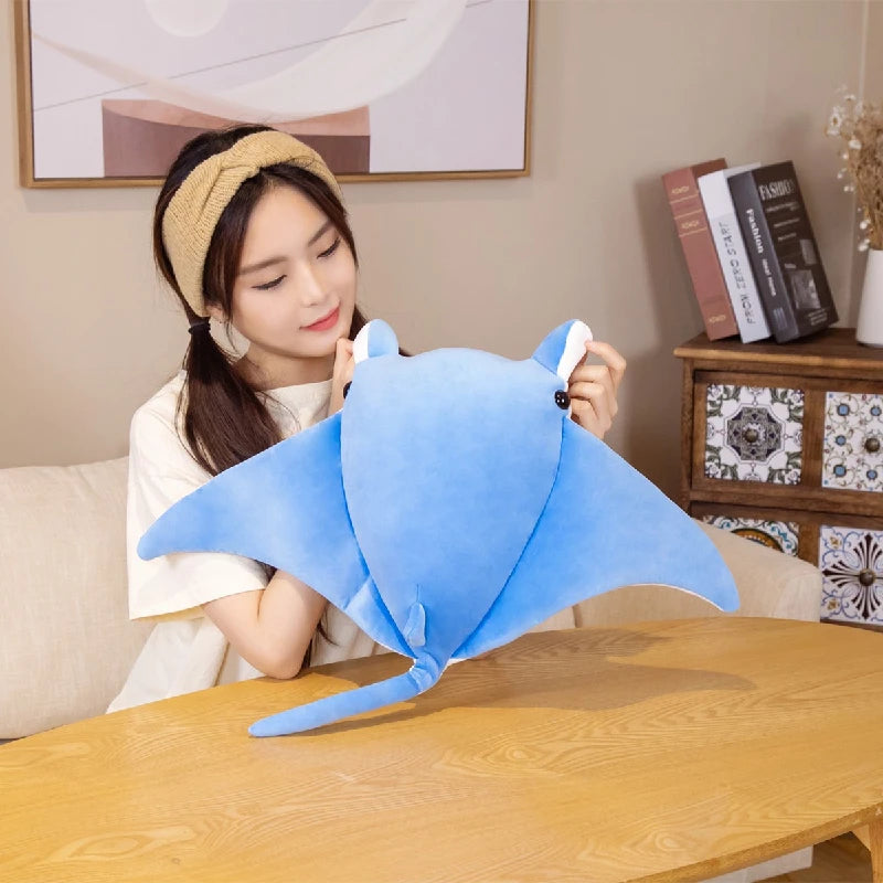 Cute Manta Ray Plush Toys 70/90cm - Blue/Green