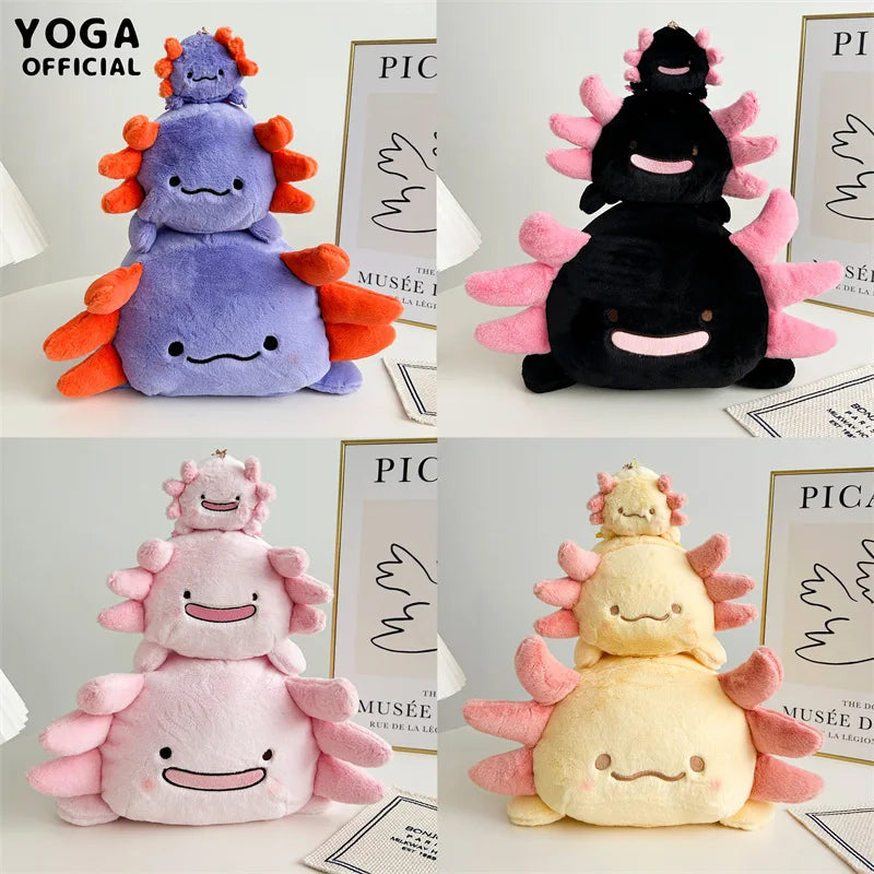 Cute Axolotl Plush Keychains 10cm Or Plush Toys 20/30cm - Yellow/Purple/Blue/Pink