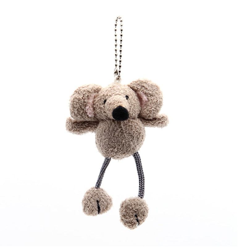 Cute Big Ears Mouse Plush Keychains 10cm