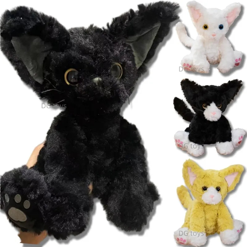 Sitting Cat Plush Toys 25cm (Yellow/Black/White/Grey) - 5 Styles