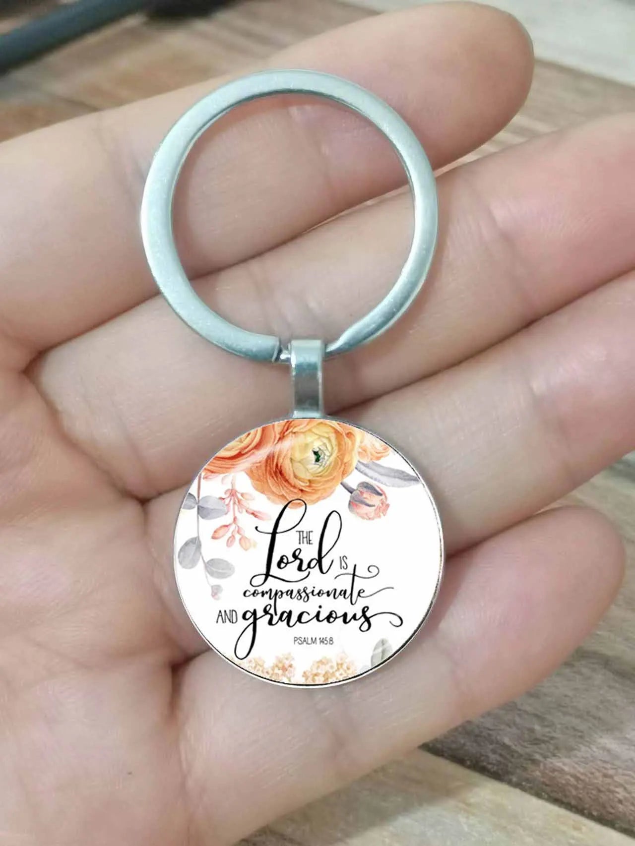 Keychain With The Bible Verse/Positive Message - 13 Styles