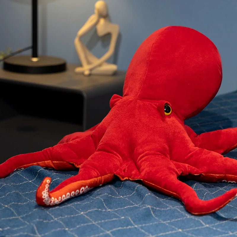 Red Octopus Lifelike Plush Toys 40/75cm