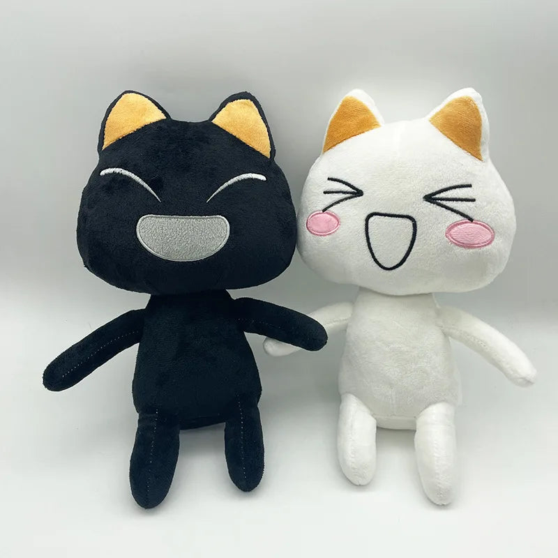 Cute Black/White Cat Plush Toys 27-30cm (4 Styles)