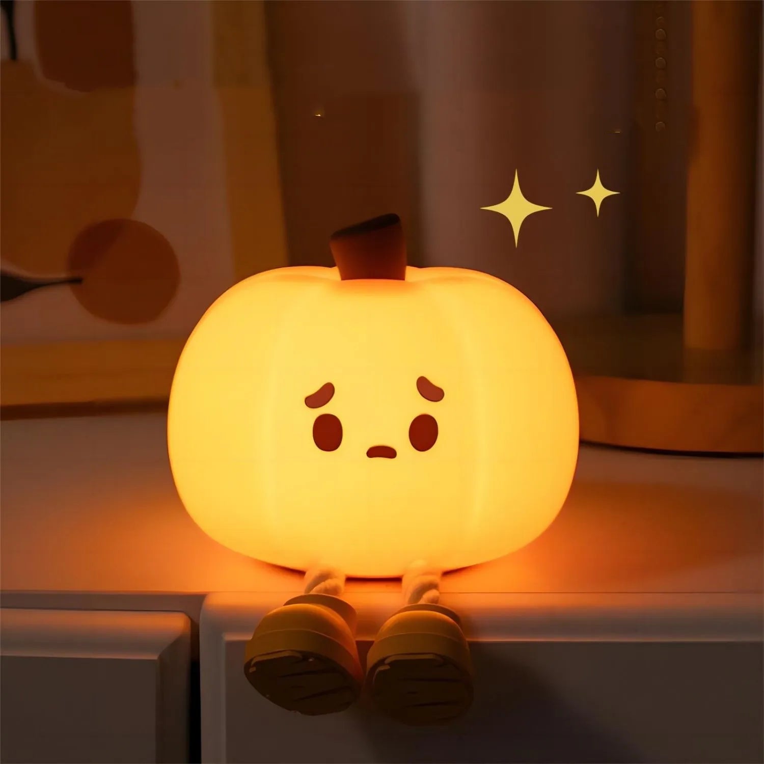 LED Night Light Pumpkin Silicone Lamp