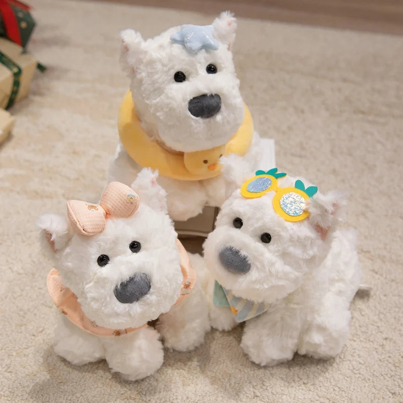 Dog (West Highland White Terrier) Plush Toys 23cm - 5 Styles