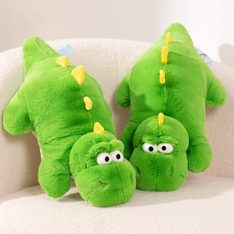 Lying Green Dinosaur Plush Toys 53cm